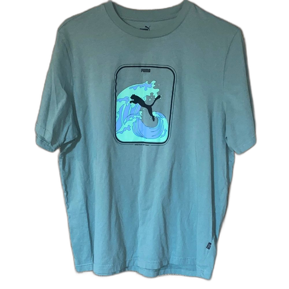 Puma Men's XL Teal T-shirt